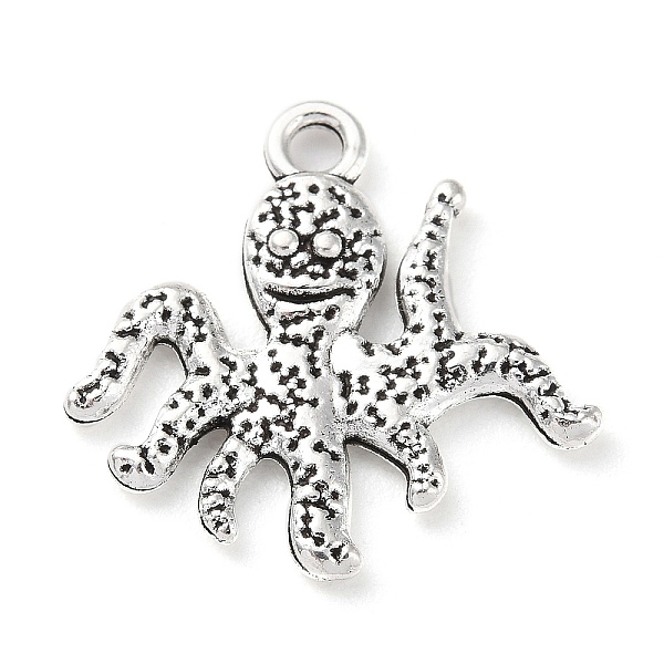 PandaHall Tibetan Style Alloy Pendants, Octopus Charm, Antique Silver, 19x19.5x2mm, Hole: 1.8mm, about 403pcs/500g Alloy Octopus
PandaHall Tibetan Style Alloy Pendants, Octopus Charm, Antique Silver, 19x19.5x2mm, Hole: 1.8mm, about 403pcs/500g Alloy Octopus