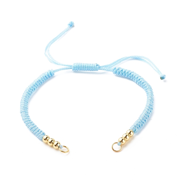 PandaHall Adjustable Braided Polyester Cord Bracelet Making, with 304 Stainless Steel Jump Rings, Round Brass Beads, Light Blue, 7-1/8 inch...
PandaHall Adjustable Braided Polyester Cord Bracelet Making, with 304 Stainless Steel Jump Rings, Round Brass Beads, Light Blue, 7-1/8 inch...