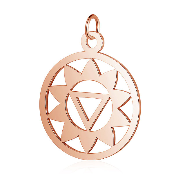PandaHall 304 Stainless Steel Pendants, Chakra, Manipura, Flat Round with Flower, Rose Gold, 22.5x19x1mm, Hole: 3mm 304 Stainless Steel...
PandaHall 304 Stainless Steel Pendants, Chakra, Manipura, Flat Round with Flower, Rose Gold, 22.5x19x1mm, Hole: 3mm 304 Stainless Steel...