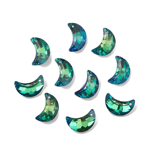 PandaHall Electroplate Transparent Glass Pendants, Back Plated, Faceted, Crescent Moon Charms, Green, 20x13x6mm, Hole: 1.2mm Glass Moon...
PandaHall Electroplate Transparent Glass Pendants, Back Plated, Faceted, Crescent Moon Charms, Green, 20x13x6mm, Hole: 1.2mm Glass Moon...