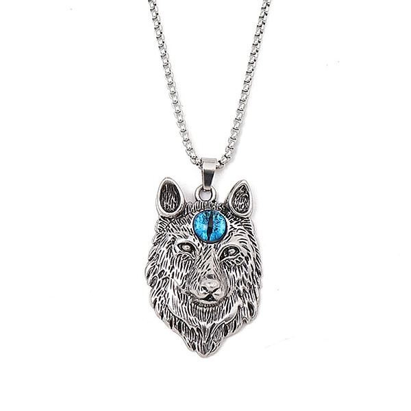 PandaHall Zinc Alloy with Glass Pendant Necklaces, 201 Stainless Steel Chains Necklaces, Stainless Steel Color, 23.62 inch(60cm), Lion...
PandaHall Zinc Alloy with Glass Pendant Necklaces, 201 Stainless Steel Chains Necklaces, Stainless Steel Color, 23.62 inch(60cm), Lion...