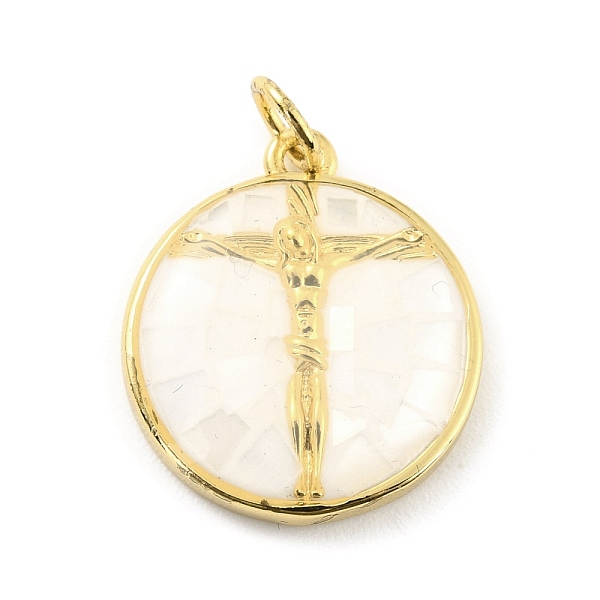 PandaHall Natural Shell Pendants, with Golden Brass Findings, Flat Round with Jesus, White, 18x16x3.5mm, 3.5mm Inner Diameter. Shell Flat...
PandaHall Natural Shell Pendants, with Golden Brass Findings, Flat Round with Jesus, White, 18x16x3.5mm, 3.5mm Inner Diameter. Shell Flat...
