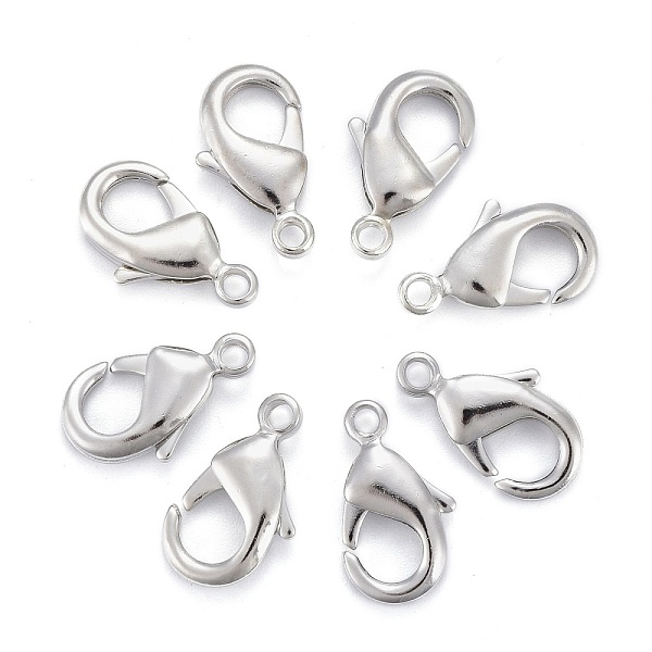 PandaHall Brass Lobster Claw Clasps, Parrot Trigger Clasps, Cadmium Free & Nickel Free & Lead Free, Platinum, 15x8x3mm, Hole: 2mm Brass...
PandaHall Brass Lobster Claw Clasps, Parrot Trigger Clasps, Cadmium Free & Nickel Free & Lead Free, Platinum, 15x8x3mm, Hole: 2mm Brass...