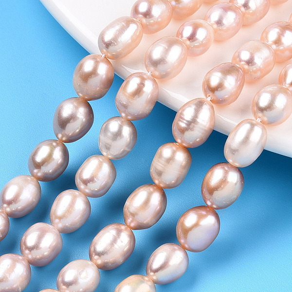 PandaHall Natural Cultured Freshwater Pearl Beads Strands, Rice, Wheat, 9~10.2x7.5~8.3mm, Hole: 0.7~0.8mm, about 38pcs/strand, 14.37 inch..., Orange
PandaHall Natural Cultured Freshwater Pearl Beads Strands, Rice, Wheat, 9~10.2x7.5~8.3mm, Hole: 0.7~0.8mm, about 38pcs/strand, 14.37 inch..., Orange