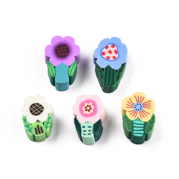 PandaHall Handmade Polymer Clay Beads, Flower, Mixed Color, 10~12.5x6.5~8x4.5~5mm, Hole: 1.4~1.8mm Polymer Clay Flower Multicolor
PandaHall Handmade Polymer Clay Beads, Flower, Mixed Color, 10~12.5x6.5~8x4.5~5mm, Hole: 1.4~1.8mm Polymer Clay Flower Multicolor