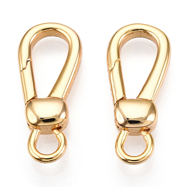 PandaHall Brass Lobster Claw Clasps, for Jewelry Making, Real 18K Gold Plated, 22x9.5x4.5mm, Hole: 3.5x3mm Brass Others
PandaHall Brass Lobster Claw Clasps, for Jewelry Making, Real 18K Gold Plated, 22x9.5x4.5mm, Hole: 3.5x3mm Brass Others