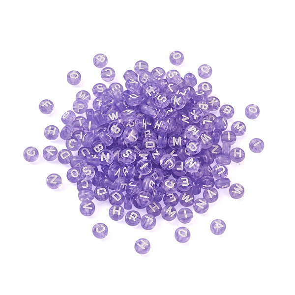 PandaHall Transparent Acrylic Beads, Flat Round with White Letter A~Z, Lilac, 7x4mm, Hole: 1.5mm, about 1000pcs/bag Acrylic Flat Round..., Purple
PandaHall Transparent Acrylic Beads, Flat Round with White Letter A~Z, Lilac, 7x4mm, Hole: 1.5mm, about 1000pcs/bag Acrylic Flat Round..., Purple