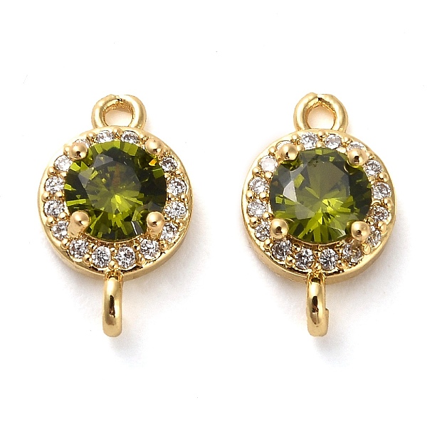 PandaHall Brass Pave Cubic Zirconia Connector Charms, Flat Round Links, Real 18K Gold Plated, Olive, 14.5x9x5mm, Hole: 1.5mm Brass+Cubic..., Green
PandaHall Brass Pave Cubic Zirconia Connector Charms, Flat Round Links, Real 18K Gold Plated, Olive, 14.5x9x5mm, Hole: 1.5mm Brass+Cubic..., Green