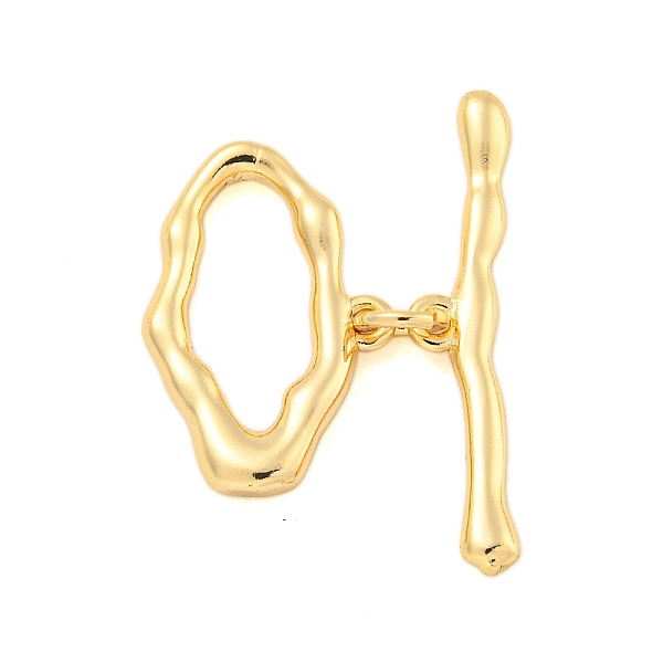 PandaHall Brass Toggle Clasps, Oval, Real 18K Gold Plated, Oval: 12.5x18.5x3mm, Hole: 1mm, Bar: 25x5x2.5mm, Hole: 1mm Brass Oval
PandaHall Brass Toggle Clasps, Oval, Real 18K Gold Plated, Oval: 12.5x18.5x3mm, Hole: 1mm, Bar: 25x5x2.5mm, Hole: 1mm Brass Oval