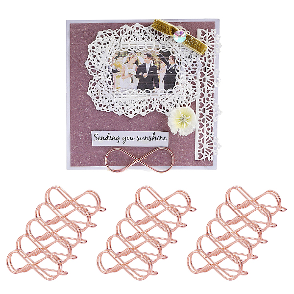 PandaHall CHGCRAFT 15Pcs 2.7Inch Infinity Card Holder Clips Note Holder Stand for Card Paper Note Photo Display Wedding Party, Rose Gold...
PandaHall CHGCRAFT 15Pcs 2.7Inch Infinity Card Holder Clips Note Holder Stand for Card Paper Note Photo Display Wedding Party, Rose Gold...