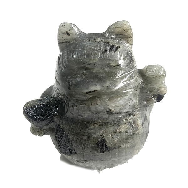 PandaHall Natural Labradorite Carved Healing Lucky Cat Figurines, Reiki Energy Stone Display Decorations, 60x50x60mm Labradorite Cat Shape
PandaHall Natural Labradorite Carved Healing Lucky Cat Figurines, Reiki Energy Stone Display Decorations, 60x50x60mm Labradorite Cat Shape