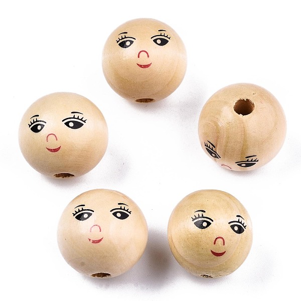 PandaHall Unfinished Natural Wood Beads, Round with Face, BurlyWood, 21~22mm, Hole: 4mm, about 160pcs/500g Schima Wood Round Orange
PandaHall Unfinished Natural Wood Beads, Round with Face, BurlyWood, 21~22mm, Hole: 4mm, about 160pcs/500g Schima Wood Round Orange