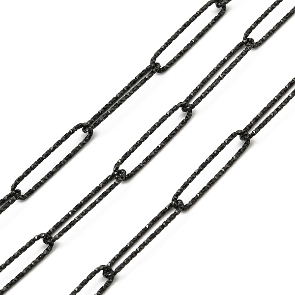 PandaHall 304 Stainless Steel Textured Paperclip Chains, Soldered, with Spool, Electrophoresis Black, 20x4x1mm, about 16.40 Feet(5m)/Roll...
PandaHall 304 Stainless Steel Textured Paperclip Chains, Soldered, with Spool, Electrophoresis Black, 20x4x1mm, about 16.40 Feet(5m)/Roll...