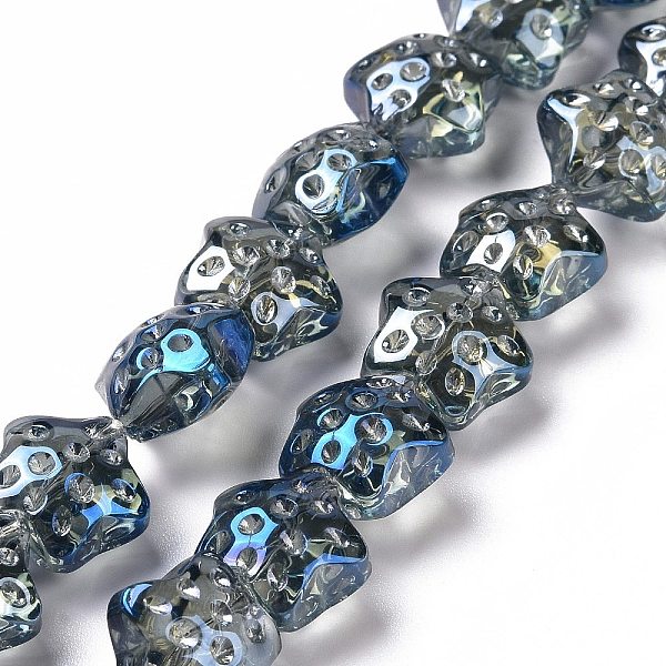 PandaHall Transparent Electroplate Glass Beads Strands, Rainbow Plated, Star, Steel Blue, 15x15x9mm, Hole: 1.2mm, about 45pcs/strand, 23.62...
PandaHall Transparent Electroplate Glass Beads Strands, Rainbow Plated, Star, Steel Blue, 15x15x9mm, Hole: 1.2mm, about 45pcs/strand, 23.62...