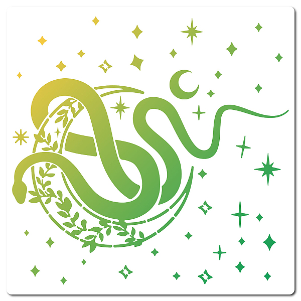 PandaHall PET Plastic Hollow Out Drawing Painting Stencils Templates, Square, Snake Pattern, 300x300mm Plastic Snake
PandaHall PET Plastic Hollow Out Drawing Painting Stencils Templates, Square, Snake Pattern, 300x300mm Plastic Snake