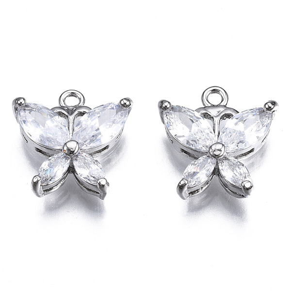 PandaHall Brass Inlaid Clear Cubic Zirconia Charms, Butterfly, Platinum, 13.5x13x4mm, Hole: 1.4mm Brass+Cubic Zirconia Butterfly Clear
PandaHall Brass Inlaid Clear Cubic Zirconia Charms, Butterfly, Platinum, 13.5x13x4mm, Hole: 1.4mm Brass+Cubic Zirconia Butterfly Clear