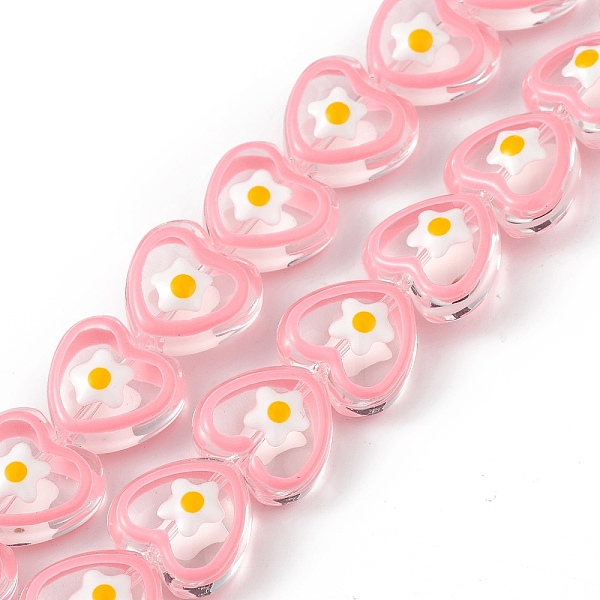 PandaHall Handmade Lampwork Beads Strands, with Enamel, Heart with Flower Pattern, Pink, 12x12.5x7mm, Hole: 1mm, about 30pcs/strand, 13.39...
PandaHall Handmade Lampwork Beads Strands, with Enamel, Heart with Flower Pattern, Pink, 12x12.5x7mm, Hole: 1mm, about 30pcs/strand, 13.39...