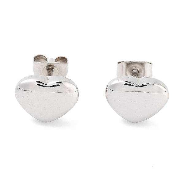 PandaHall Heart 316 Surgical Stainless Steel Stud Earrings for Women, Stainless Steel Color, 7x9mm 316 Surgical Stainless Steel Heart
PandaHall Heart 316 Surgical Stainless Steel Stud Earrings for Women, Stainless Steel Color, 7x9mm 316 Surgical Stainless Steel Heart