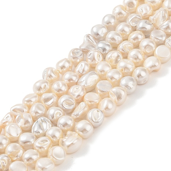 PandaHall Electroplated Shell Pearl Beads Strands, Nuggets, PeachPuff, 7~8.5x8.5~11x6~8.5mm, Hole: 1mm, about 47pcs/strand, 15.75 inch(40cm)..., Brown
PandaHall Electroplated Shell Pearl Beads Strands, Nuggets, PeachPuff, 7~8.5x8.5~11x6~8.5mm, Hole: 1mm, about 47pcs/strand, 15.75 inch(40cm)..., Brown