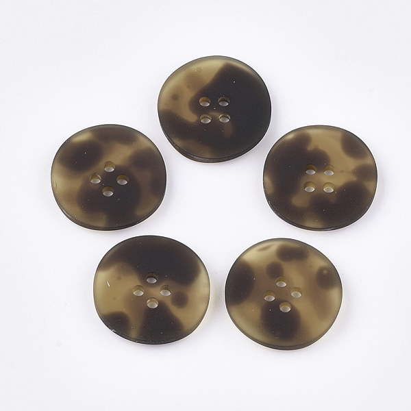 PandaHall 4-Hole Acrylic Buttons, Rubberized, Flat Round, Coconut Brown, 25.5x4.5mm, Hole: 2mm Acrylic Flat Round Brown
PandaHall 4-Hole Acrylic Buttons, Rubberized, Flat Round, Coconut Brown, 25.5x4.5mm, Hole: 2mm Acrylic Flat Round Brown