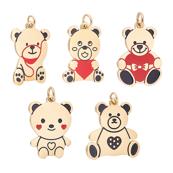 PandaHall UNICRAFTALE 5pcs 5 Styles Golden Little Bear Pendants Enamel Charms Cute Bear Charms Stainless Steel Animal Metal Pendants with...
PandaHall UNICRAFTALE 5pcs 5 Styles Golden Little Bear Pendants Enamel Charms Cute Bear Charms Stainless Steel Animal Metal Pendants with...