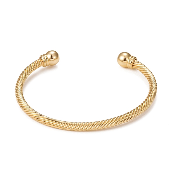 PandaHall Classic Rack Plating Brass Cuff Bangles, Long-Lasting Plated Twist Bangles for Women Men, Cadmium Free & Lead Free, Real 18K Gold...
PandaHall Classic Rack Plating Brass Cuff Bangles, Long-Lasting Plated Twist Bangles for Women Men, Cadmium Free & Lead Free, Real 18K Gold...