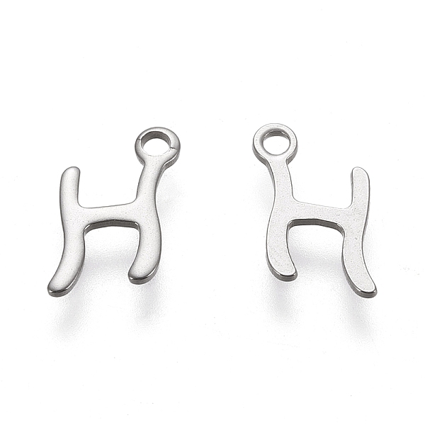 PandaHall 304 Stainless Steel Charms, Laser Cut, Letter, Stainless Steel Color, Letter.H, 12x9x0.7mm, Hole: 1.5mm 304 Stainless Steel Letter...
PandaHall 304 Stainless Steel Charms, Laser Cut, Letter, Stainless Steel Color, Letter.H, 12x9x0.7mm, Hole: 1.5mm 304 Stainless Steel Letter...