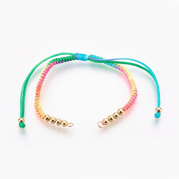 PandaHall Nylon Cord Bracelet Making, with Brass Findings, Golden, Colorful, 5-1/2 inch(14cm)~11-3/8 inch(29cm), Hole: 2.5mm Nylon
PandaHall Nylon Cord Bracelet Making, with Brass Findings, Golden, Colorful, 5-1/2 inch(14cm)~11-3/8 inch(29cm), Hole: 2.5mm Nylon