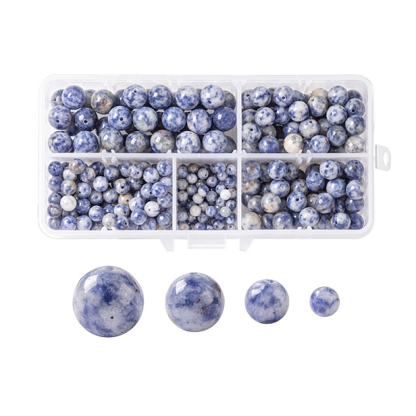 PandaHall 340Pcs 4 Sizes Natural Blue Spot Jasper Beads, Round, 4mm/6mm/8mm/10mm, Hole: 0.8~1mm Blue Spot Jasper Round
PandaHall 340Pcs 4 Sizes Natural Blue Spot Jasper Beads, Round, 4mm/6mm/8mm/10mm, Hole: 0.8~1mm Blue Spot Jasper Round