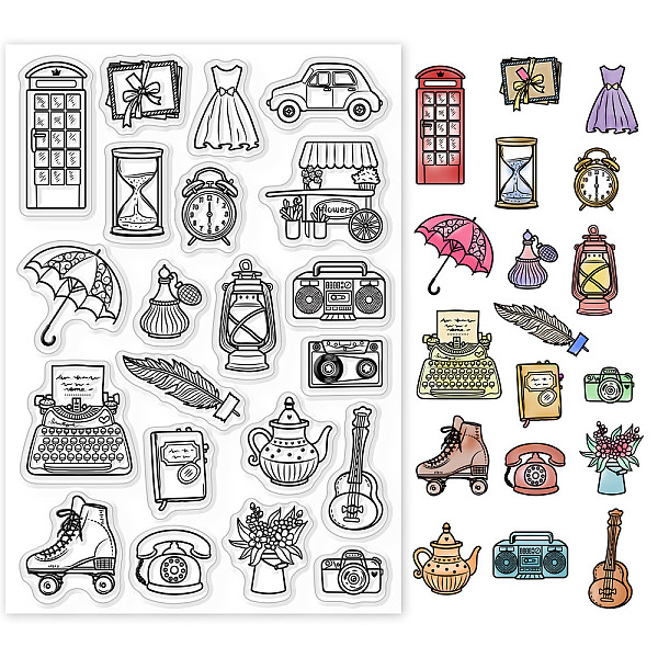 PandaHall GLOBLELAND Vintage Tea Party Clear Stamps for Cards Making Retro Party Background Silicone Clear Stamp Seals for Cards Making DIY...
PandaHall GLOBLELAND Vintage Tea Party Clear Stamps for Cards Making Retro Party Background Silicone Clear Stamp Seals for Cards Making DIY...