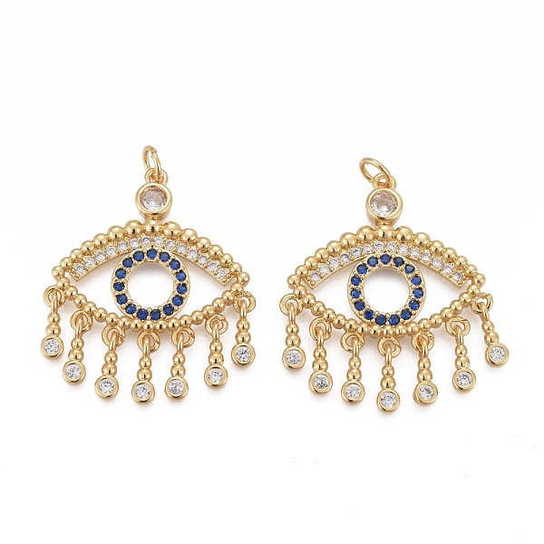 PandaHall Brass Micro Pave Clear Cubic Zirconia Pendants, with Jump Rings, Long-Lasting Plated, Horse Eye with Flat Round Charms, Real 18K...
PandaHall Brass Micro Pave Clear Cubic Zirconia Pendants, with Jump Rings, Long-Lasting Plated, Horse Eye with Flat Round Charms, Real 18K...