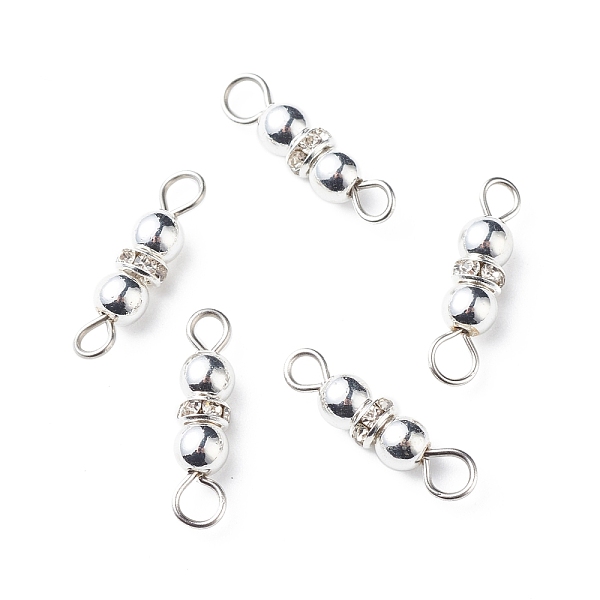 PandaHall Electroplate Non-magnetic Synthetic Hematite Connector Charms, with Brass Crystal Rhinestone and Stainless Steel Color Tone 304..., Clear
PandaHall Electroplate Non-magnetic Synthetic Hematite Connector Charms, with Brass Crystal Rhinestone and Stainless Steel Color Tone 304..., Clear