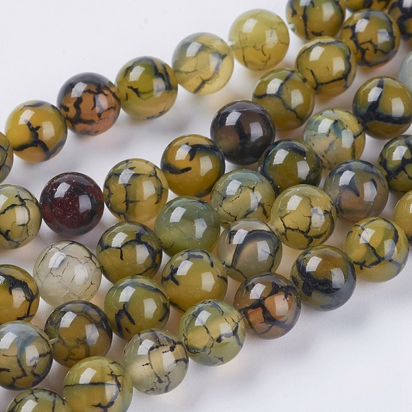 PandaHall Natural Dragon Veins Agate Beads Strands, Dyed, Round, Olive, 8mm, Hole: 1mm Dragon Veins Agate Round Green
PandaHall Natural Dragon Veins Agate Beads Strands, Dyed, Round, Olive, 8mm, Hole: 1mm Dragon Veins Agate Round Green