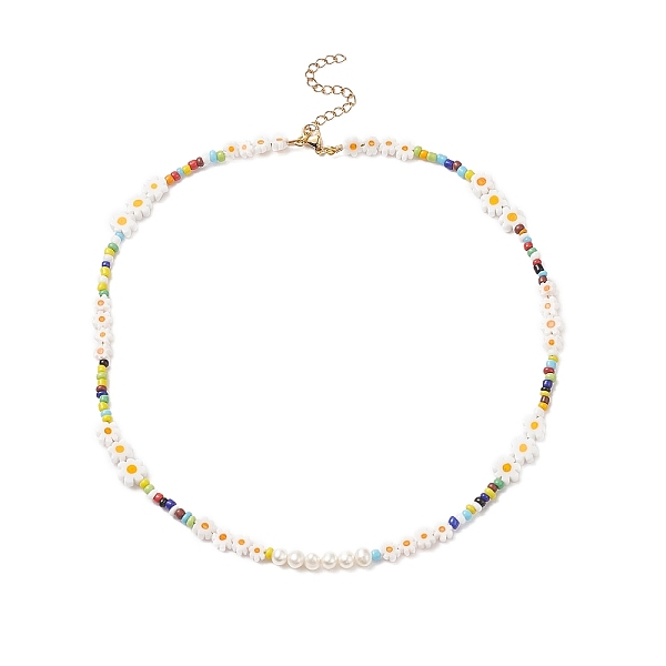 PandaHall Natural Pearl & Millefiori & Seed Glass Beaded Necklace for Women, Colorful, 16.93 inch(43cm) Pearl
PandaHall Natural Pearl & Millefiori & Seed Glass Beaded Necklace for Women, Colorful, 16.93 inch(43cm) Pearl