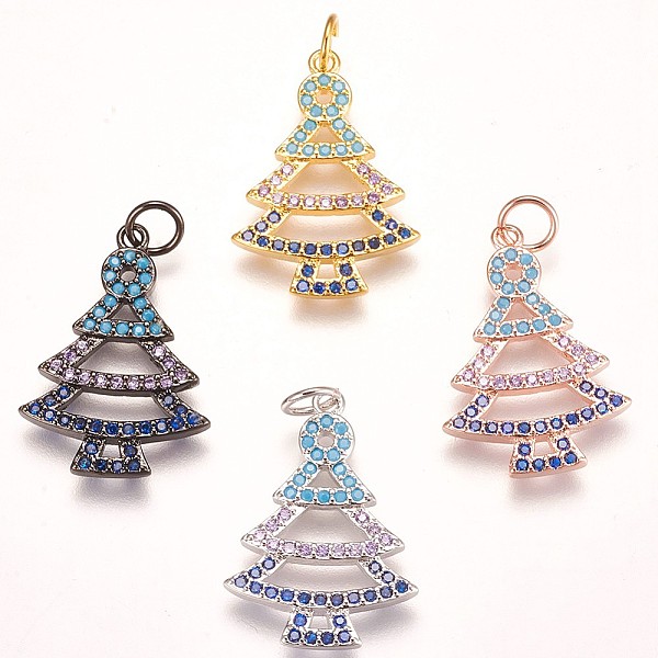 PandaHall Brass Micro Pave Cubic Zirconia Pendants, Christmas Tree, Colorful, Mixed Color, 22x15x2mm, Hole: 3mm Brass+Cubic Zirconia Tree..., Multicolor
PandaHall Brass Micro Pave Cubic Zirconia Pendants, Christmas Tree, Colorful, Mixed Color, 22x15x2mm, Hole: 3mm Brass+Cubic Zirconia Tree..., Multicolor