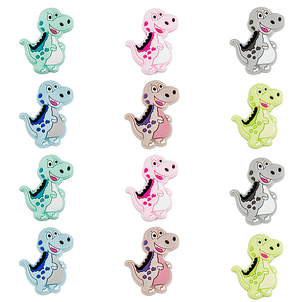 PandaHall SUPERFINDINGS 12Pcs 6 Colors Dinosaur Food Grade Eco-Friendly Silicone Beads, Chewing Beads For Teethers, DIY Nursing Necklaces..., Multicolor
PandaHall SUPERFINDINGS 12Pcs 6 Colors Dinosaur Food Grade Eco-Friendly Silicone Beads, Chewing Beads For Teethers, DIY Nursing Necklaces..., Multicolor