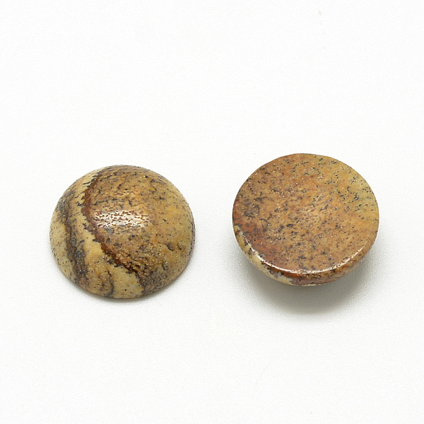 PandaHall Natural Picture Jasper Cabochons, Half Round/Dome, 10x4~5mm Picture Jasper Half Round
PandaHall Natural Picture Jasper Cabochons, Half Round/Dome, 10x4~5mm Picture Jasper Half Round