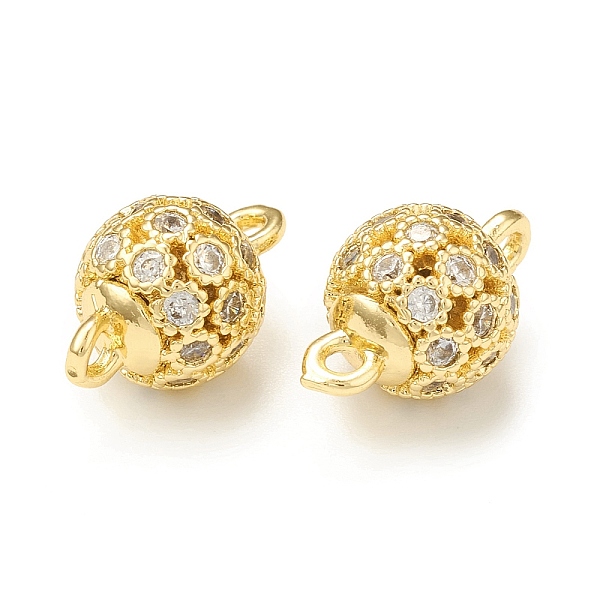 PandaHall Brass Micro Pave Clear Cubic Zirconia Connector Charms, Hollow Round Links, Real 18K Gold Plated, 12x8mm, Hole: 1.4mm Brass+Cubic...
PandaHall Brass Micro Pave Clear Cubic Zirconia Connector Charms, Hollow Round Links, Real 18K Gold Plated, 12x8mm, Hole: 1.4mm Brass+Cubic...