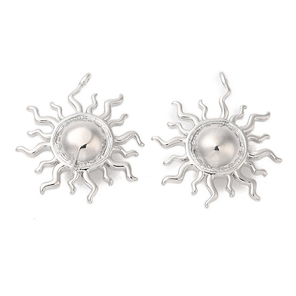 PandaHall Brass Pendants, Sun Charm, Real Platinum Plated, 20x18x6.5mm, Hole: 1mm Brass Sun
PandaHall Brass Pendants, Sun Charm, Real Platinum Plated, 20x18x6.5mm, Hole: 1mm Brass Sun