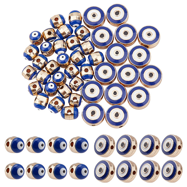 PandaHall 60 Pcs Enamel Evil Eye Beads, Flat Round Blue Eye Beads Column Evil Eye Spacer Beads for Jewelry Making DIY Necklace Bracelet...
PandaHall 60 Pcs Enamel Evil Eye Beads, Flat Round Blue Eye Beads Column Evil Eye Spacer Beads for Jewelry Making DIY Necklace Bracelet...