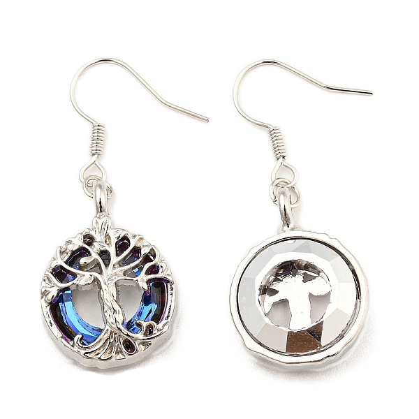 PandaHall Alloy Tree of Life Dangle Earrings with Glass for Women, Platinum, 40x16.5mm Alloy Flat Round Purple
PandaHall Alloy Tree of Life Dangle Earrings with Glass for Women, Platinum, 40x16.5mm Alloy Flat Round Purple