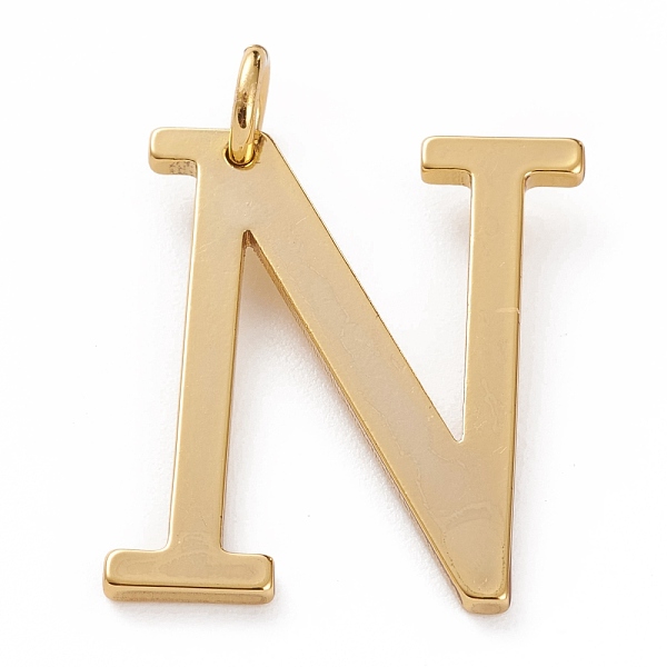PandaHall Golden Brass Pendants, Long-Lasting Plated, Letter, Letter.N, 27x22x1.5mm, Hole: 3.5mm Brass Letter N
PandaHall Golden Brass Pendants, Long-Lasting Plated, Letter, Letter.N, 27x22x1.5mm, Hole: 3.5mm Brass Letter N