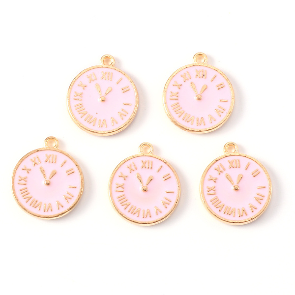 PandaHall Alloy Enamel Pendants, Light Gold, Cadmium Free & Lead Free, Clock, Pink, 17x14x2mm, Hole: 1.2mm Alloy+Enamel Clock Pink
PandaHall Alloy Enamel Pendants, Light Gold, Cadmium Free & Lead Free, Clock, Pink, 17x14x2mm, Hole: 1.2mm Alloy+Enamel Clock Pink