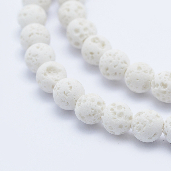 PandaHall Natural Lava Rock Beads Strands, Round, 8mm, Hole: 1mm, about 50pcs/strand, 15.75 inch(40cm) Round
PandaHall Natural Lava Rock Beads Strands, Round, 8mm, Hole: 1mm, about 50pcs/strand, 15.75 inch(40cm) Round