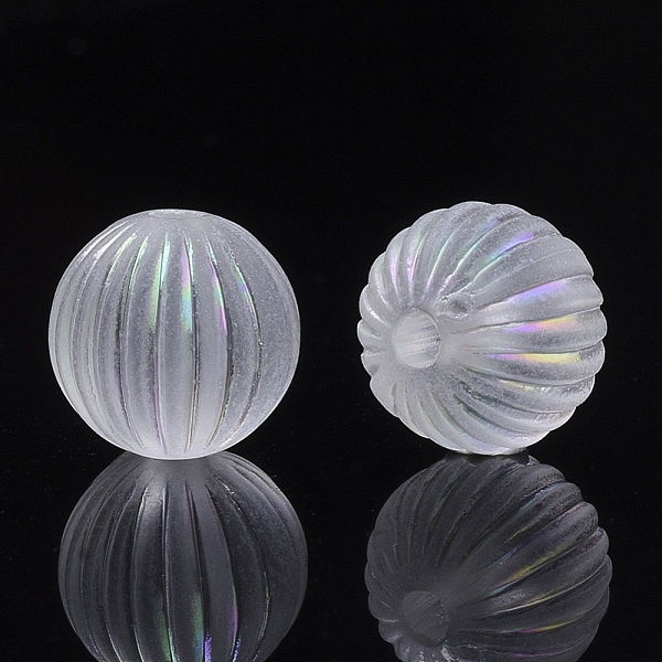 PandaHall Transparent Corrugated Melon Acrylic Beads, AB Color Plated, Round, Clear AB, 9.5mm, Hole: 1.8mm, about 900pcs/500g. Acrylic Round..., White
PandaHall Transparent Corrugated Melon Acrylic Beads, AB Color Plated, Round, Clear AB, 9.5mm, Hole: 1.8mm, about 900pcs/500g. Acrylic Round..., White