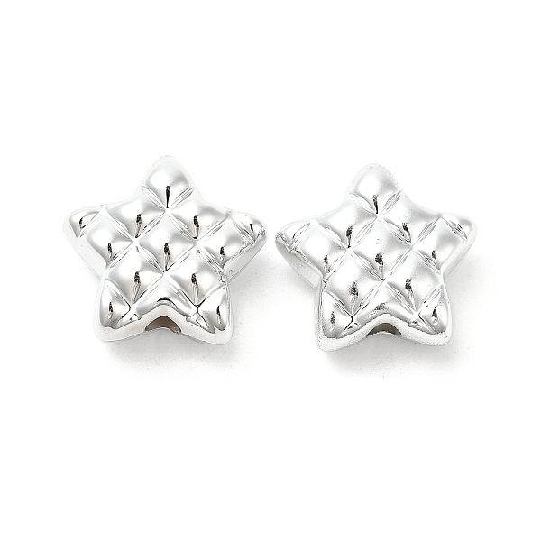 PandaHall Plating CCB Plastic Beads, Star, Platinum, 18.5x20.2x9.3mm, Hole: 3mm Plastic Star
PandaHall Plating CCB Plastic Beads, Star, Platinum, 18.5x20.2x9.3mm, Hole: 3mm Plastic Star