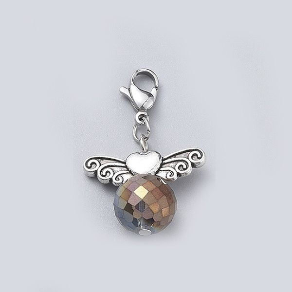 PandaHall Faceted Glass Pendants, with Wing Shape Alloy Beads and 304 Stainless Steel Lobster Claw Clasps, Camel, 35mm Stainless Steel+Cat..., Brown
PandaHall Faceted Glass Pendants, with Wing Shape Alloy Beads and 304 Stainless Steel Lobster Claw Clasps, Camel, 35mm Stainless Steel+Cat..., Brown