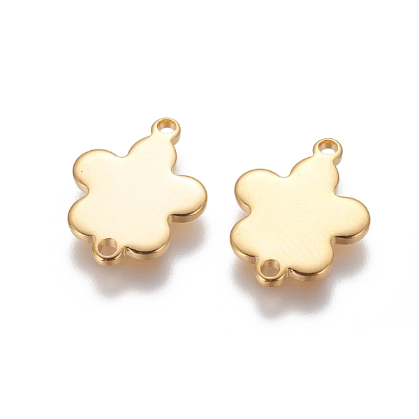 PandaHall 201 Stainless Steel Links connectors, Flower, Golden, 15x12x1mm, Hole: 1.2mm 201 Stainless Steel Flower
PandaHall 201 Stainless Steel Links connectors, Flower, Golden, 15x12x1mm, Hole: 1.2mm 201 Stainless Steel Flower