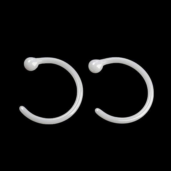PandaHall Hypoallergenic Bioceramics Zirconia Ceramic Hoop Nose Rings, Piercing Nose Rings, No Fading and Nickel Free, WhiteSmoke, 9.5x8.5mm..., White
PandaHall Hypoallergenic Bioceramics Zirconia Ceramic Hoop Nose Rings, Piercing Nose Rings, No Fading and Nickel Free, WhiteSmoke, 9.5x8.5mm..., White