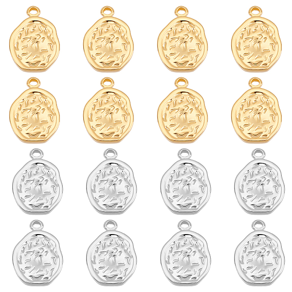 PandaHall Unicraftale 16Pcs 2 Colors 304 Stainless Steel Pendants, Textured, Irregularity Flat Round, Golden & Stainless Steel Color...
PandaHall Unicraftale 16Pcs 2 Colors 304 Stainless Steel Pendants, Textured, Irregularity Flat Round, Golden & Stainless Steel Color...